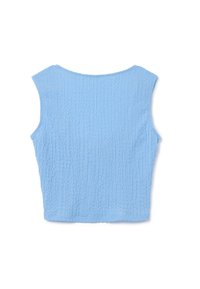 B.ANGEL CRINKLE-EFFECT CROPPED  - Top - light blue