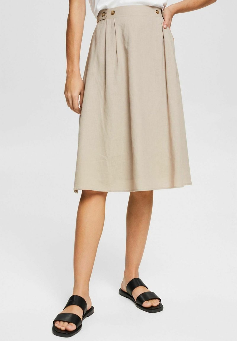 Esprit Jupe trapèze - taupe