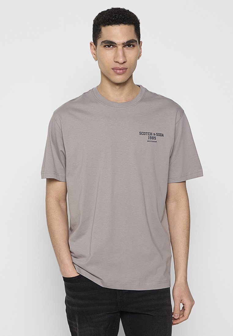 Scotch & Soda T-shirt print grijs
