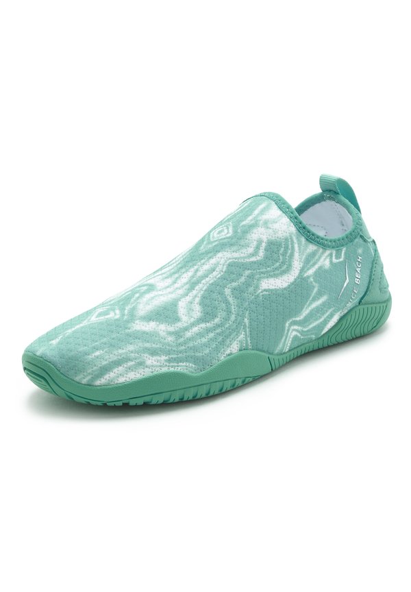 AQUASCHUH - Sneaker low - türkis   weiß