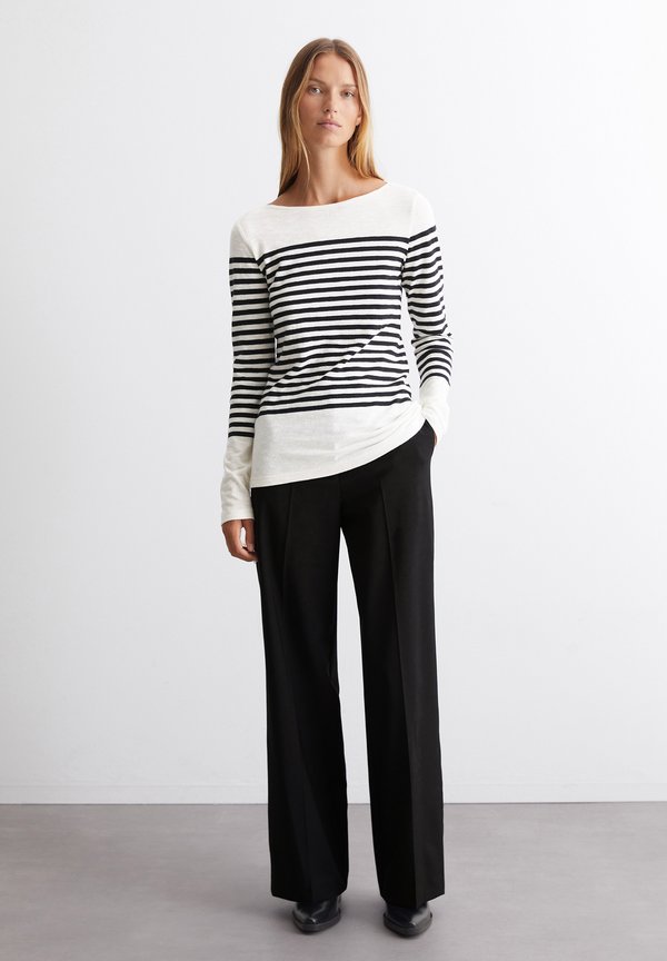 LONG SLEEVE BOAT NECK STRIPED - Long sleeved top - multi3