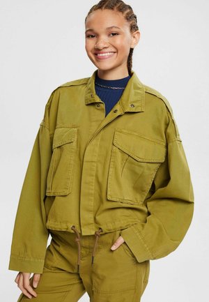 MIT KORDELZUG - Lehk bunda - olive
