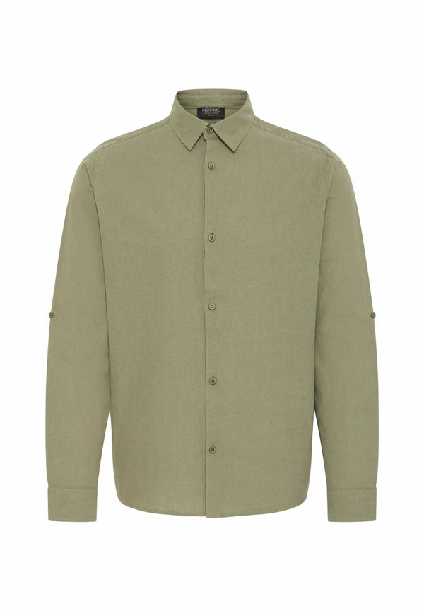 IDMONKO LINEN MIX - Shirt - vetiver3