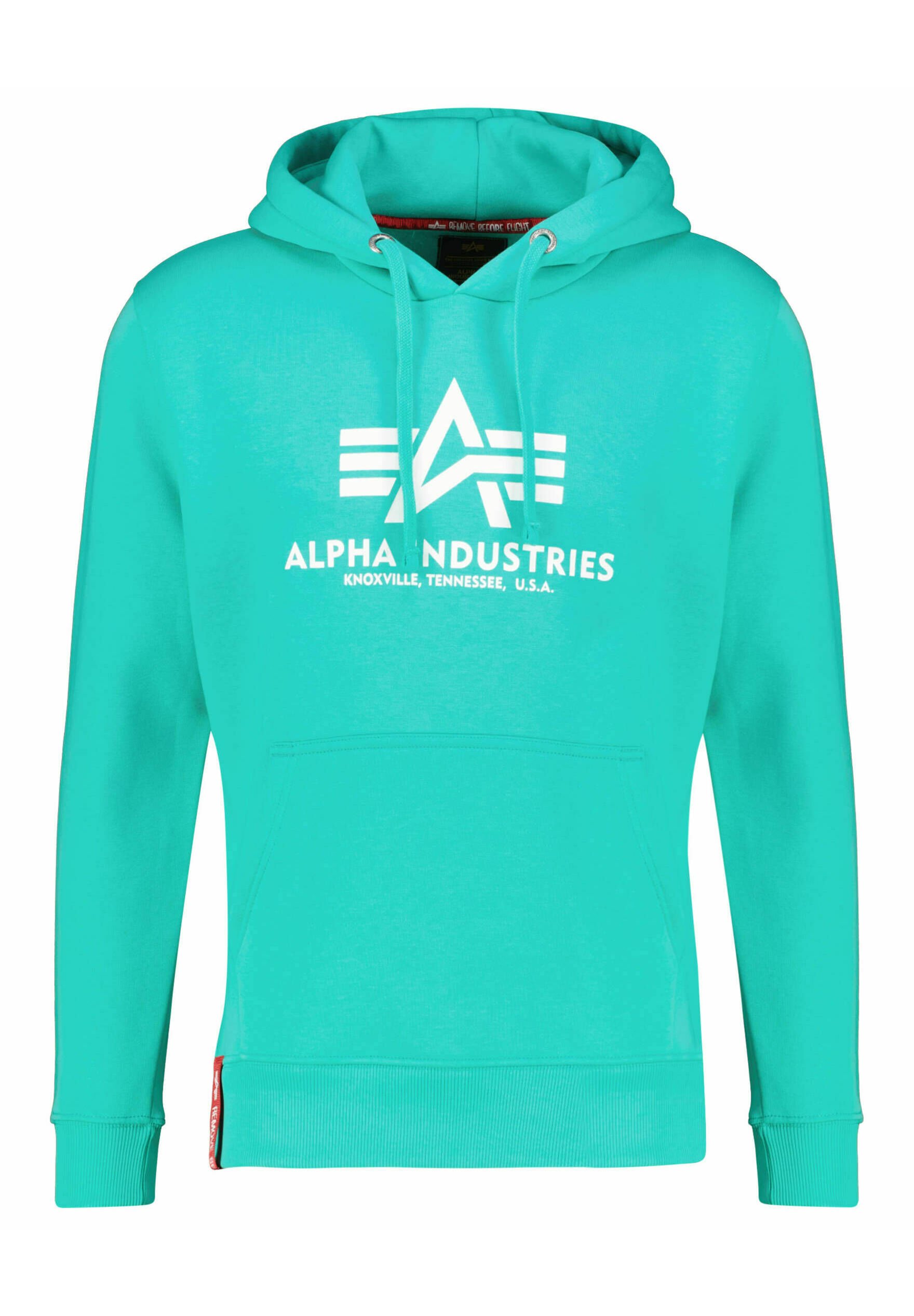 Alpha Industries BASIC Kapuzenpullover türkis/türkis