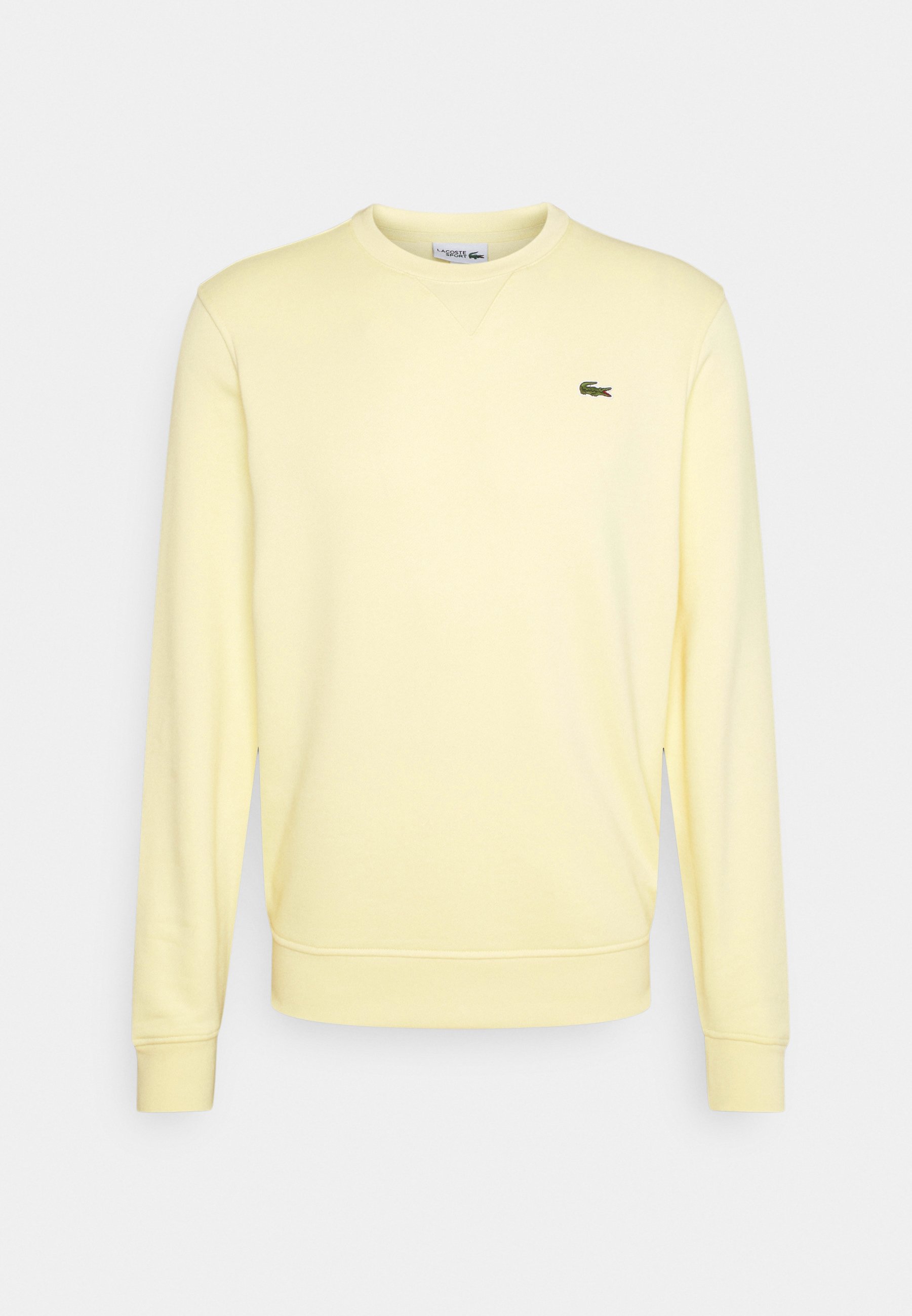 yellow lacoste sweater