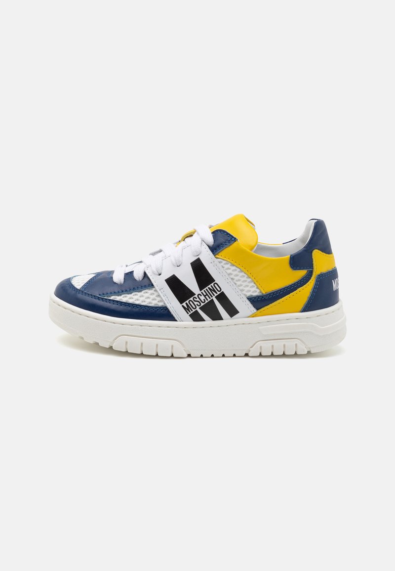 MOSCHINO - UNISEX - Sneakers laag - white/blue/yellow/black, Vergroten