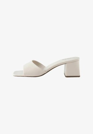 Next, REGULAR FIT - FOREVER COMFORT® BLOCK HEEL MULES . - Mules med hæl - bone