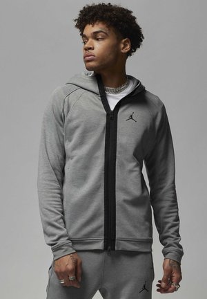 AIR - Zip-up sweatshirt - dark grey heather black