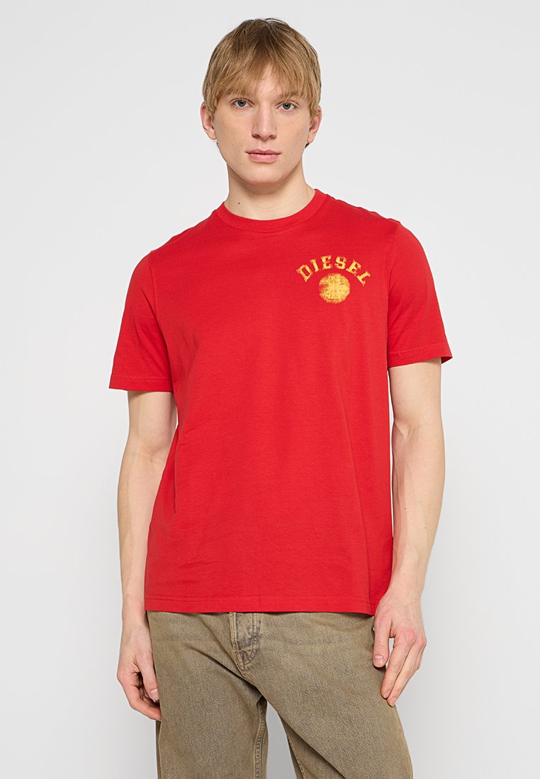 Diesel T-shirt print rood