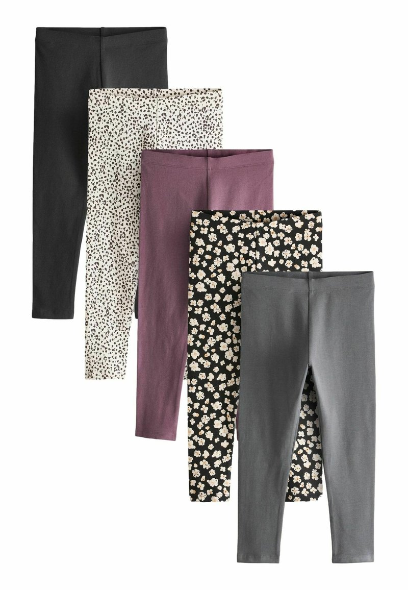 Next 5 PACK - Leggings - Byxor - monochrome  black ditsy floral