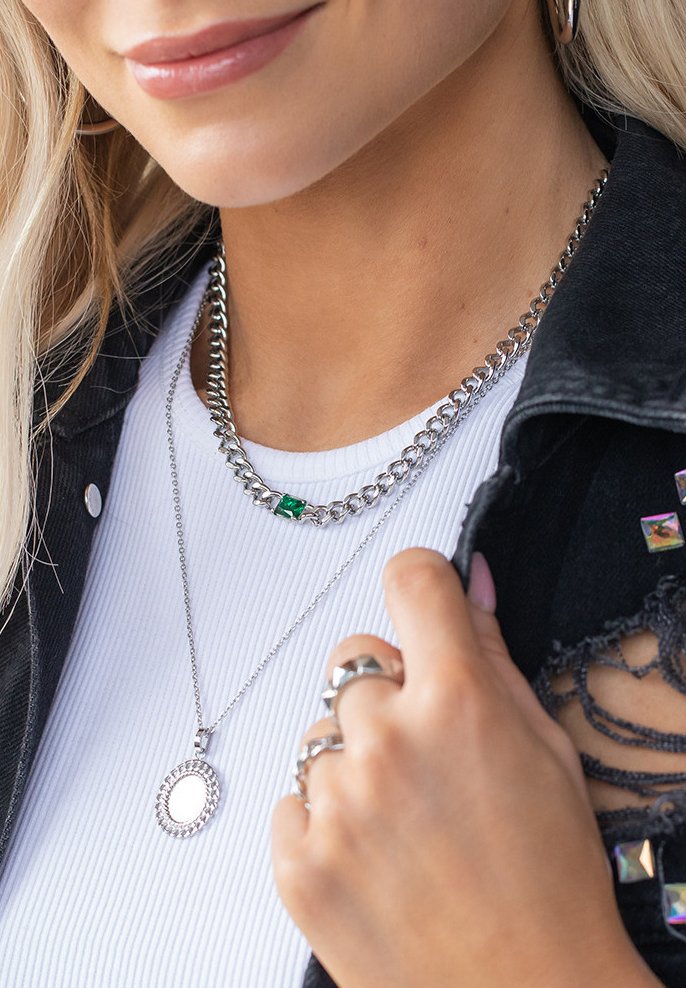 PURELEI FOREVER - Necklace - silver 