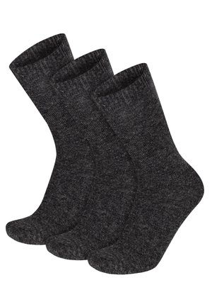 Normani MIT KOMFORTBUND 3 PACK - Socken - anthrazit