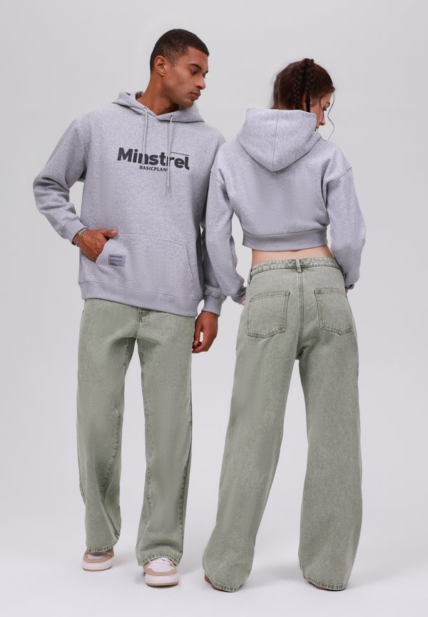 UNISEX - Loose Jeans - light olive wash3