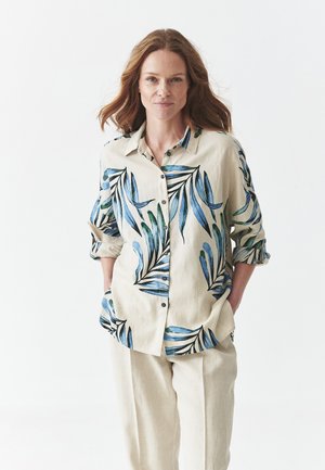 Overhemdblouse - beige melange