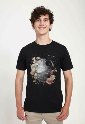 STAR WARS: CLASSIC FLORAL DEATH STAR UNISEX - T-Shirt print - black