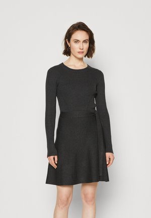 Lindex DRESS MALIN - Strikkjoler - dark grey melange