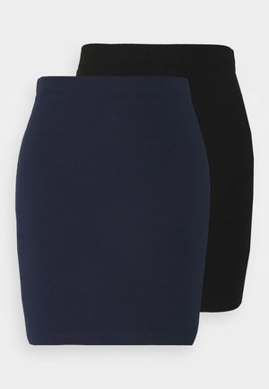 2 PACK - Miniskjørt - dark blue/black