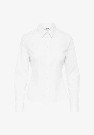 Valge pika varrukaga nööbitav särk kraega, valmistatud puuvillast. Omab slim-fit disaini ja kõverat serva.