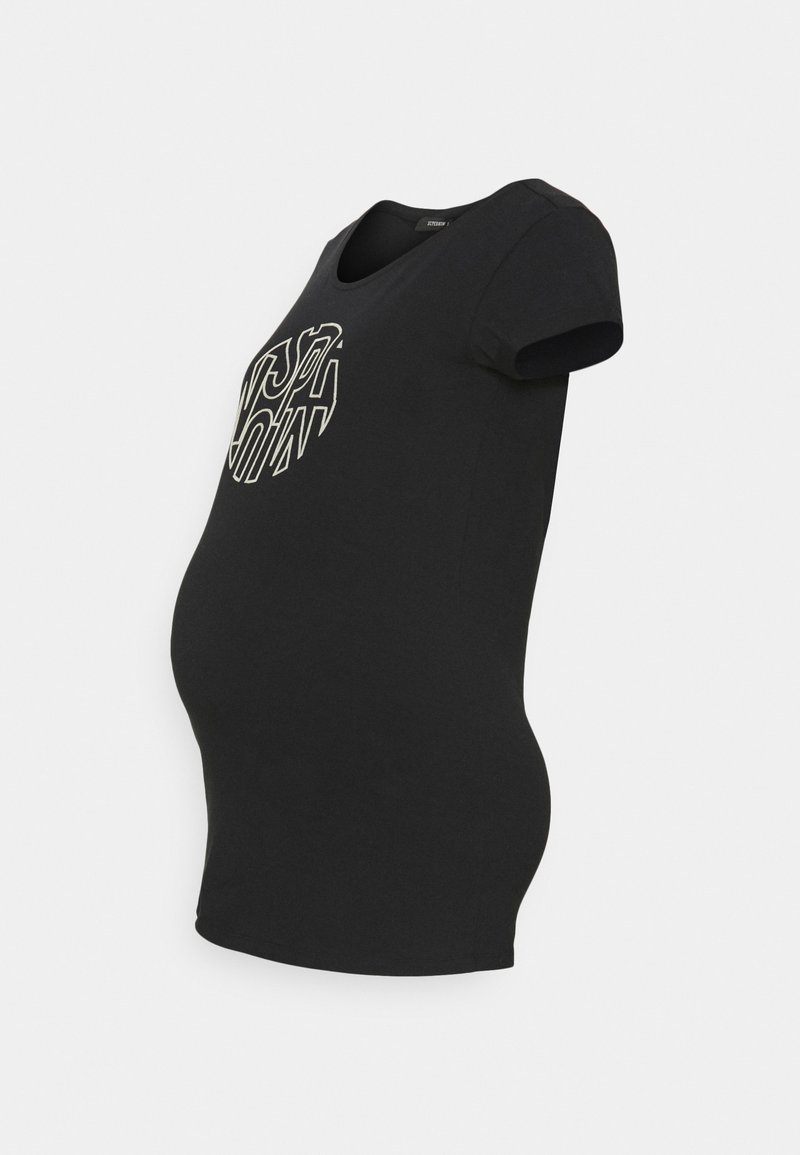 Supermom T-shirt print zwart