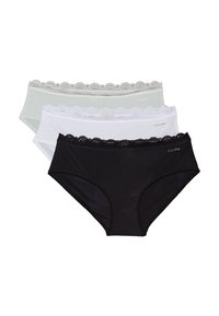 HIPSTER 3 PACK  - Kalhotky - black/white/moonlight jade
