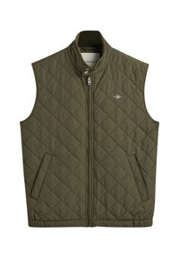 QUILTED WINDCHEATER VEST - Väst - juniper green