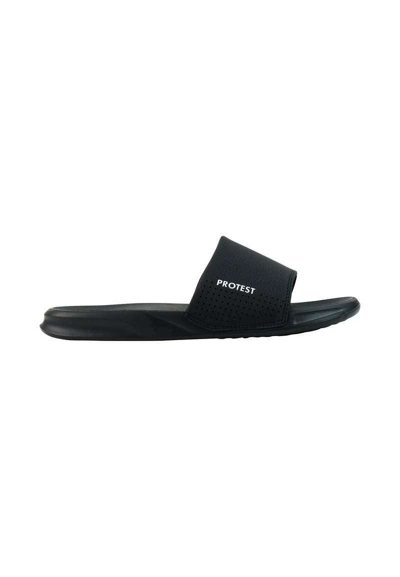 Protest PRTCROCKER - Pool slides - true black/black - Zalando