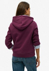 Superdry & Co SUPER ATHLETICS  - Jersey con capucha - aubergine purple