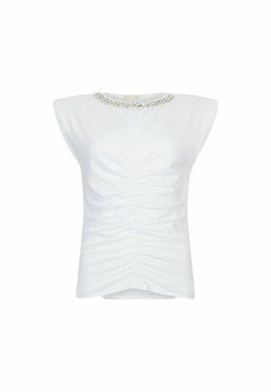 LIU JO WITH RHINESTONES - Print T-shirt - white
