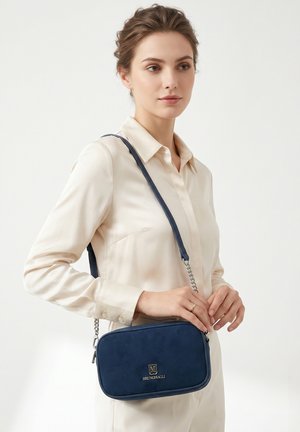 Bruno Magli, BRUNO MAGLI CLUTCH - Borsa a tracolla - blu