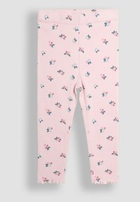JoJo Maman Bébé BERRY FLORAL FRILL 2 PACK REGULAR FIT - Leggingek - Nadrágok - pink