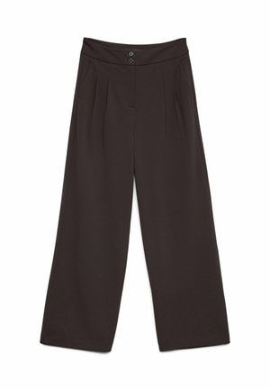 Vero Moda, HOSE MIT WEITEM BEINSCHNITT VMEDA MITTLERE TAILLE HOSE - Pantalon classique - chocolate torte