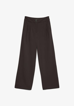 Vero Moda, HOSE MIT WEITEM BEINSCHNITT VMEDA MITTLERE TAILLE HOSE - Pantalon classique - chocolate torte