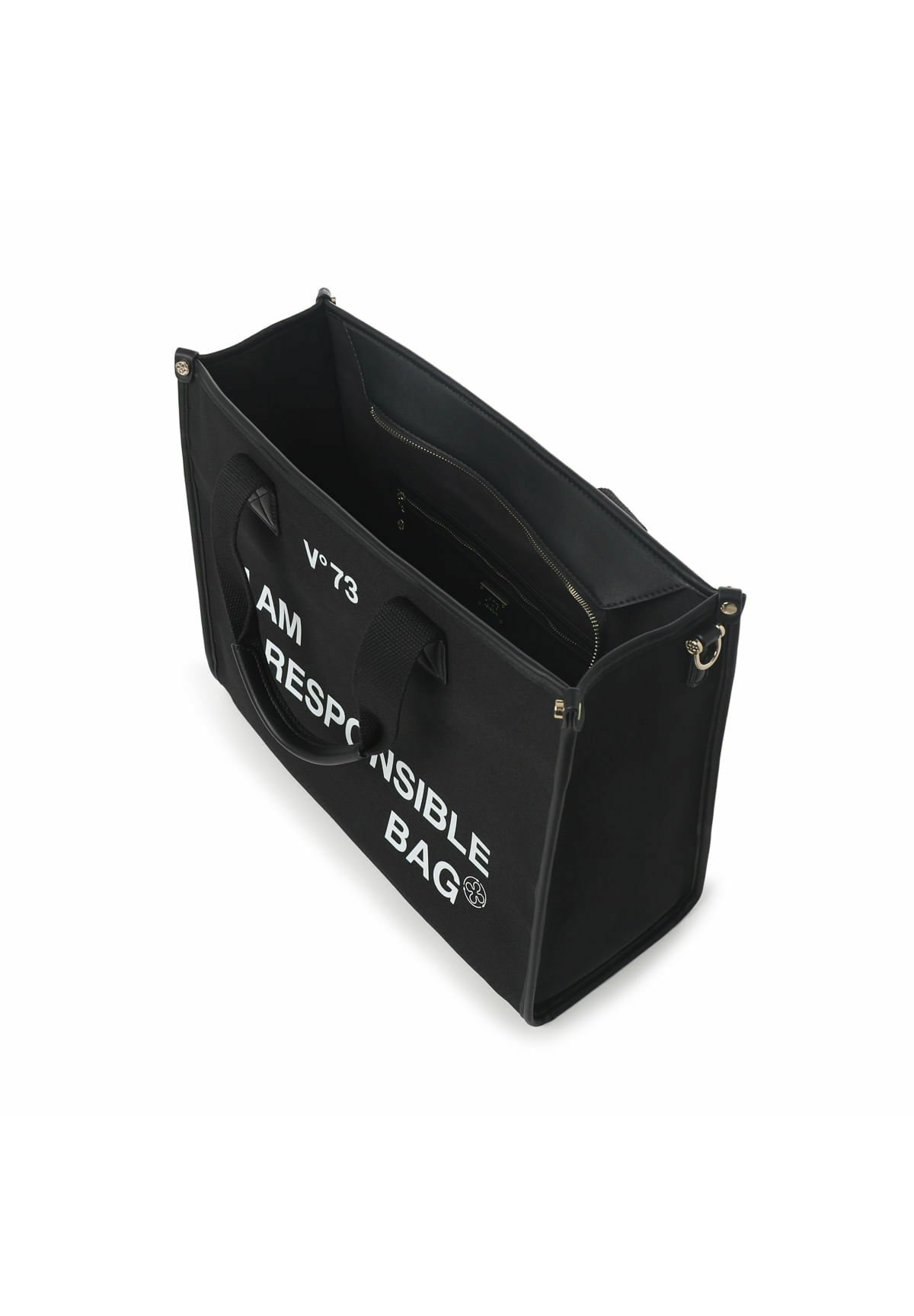 V73 SHOPPING RESPONSIBILITY BIS - Shopping bag - nero