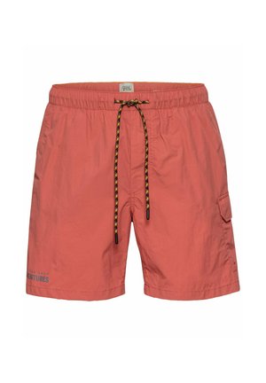 MIT CARGOTASCHE - Badeshorts - faded red