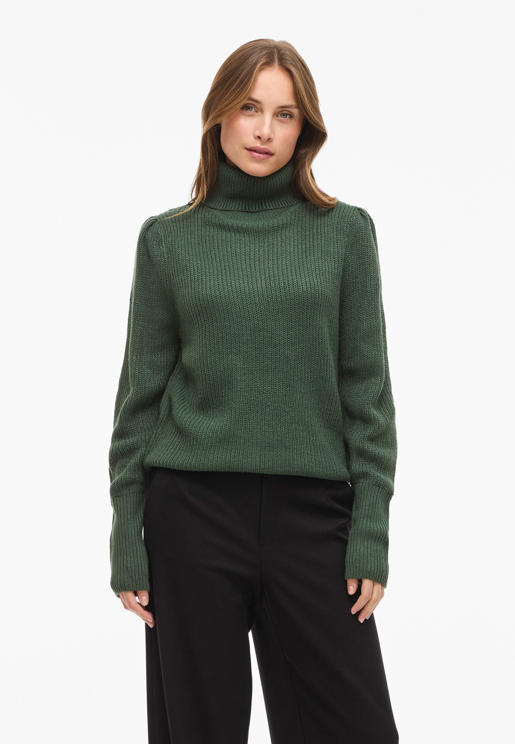 VILA VILOU ROLLNECK - Jumper - pine needle/dark green - Zalando.co.uk