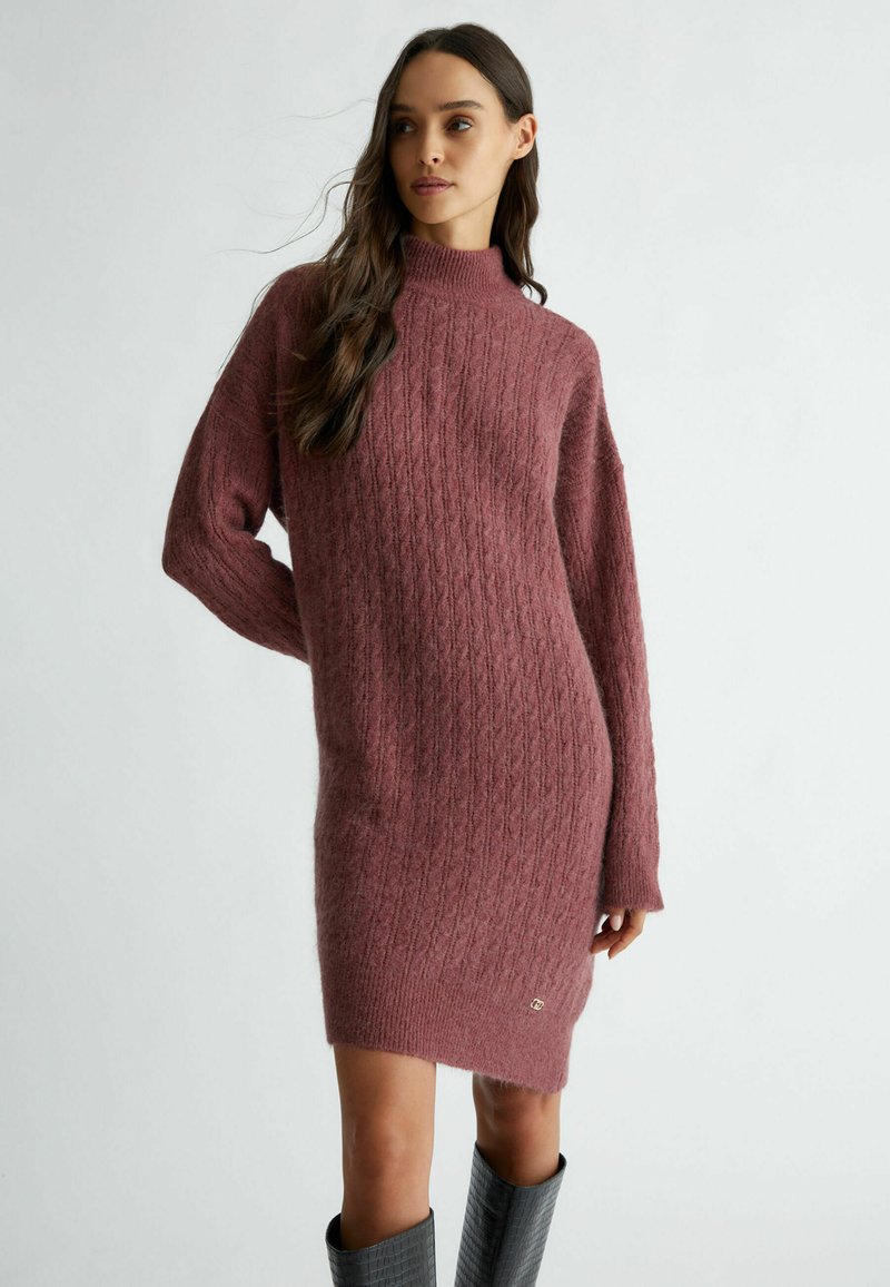 LIU JO Abito in maglia - coral