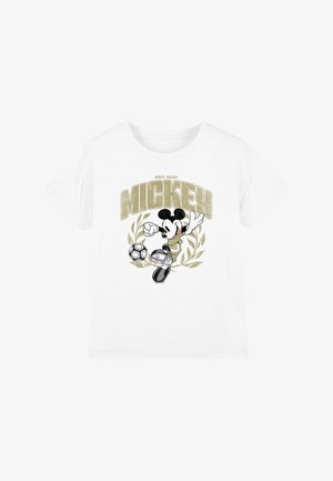 Disney, MICKEY MOUSE LAUREL FOOTBALL - Print T-shirt - white