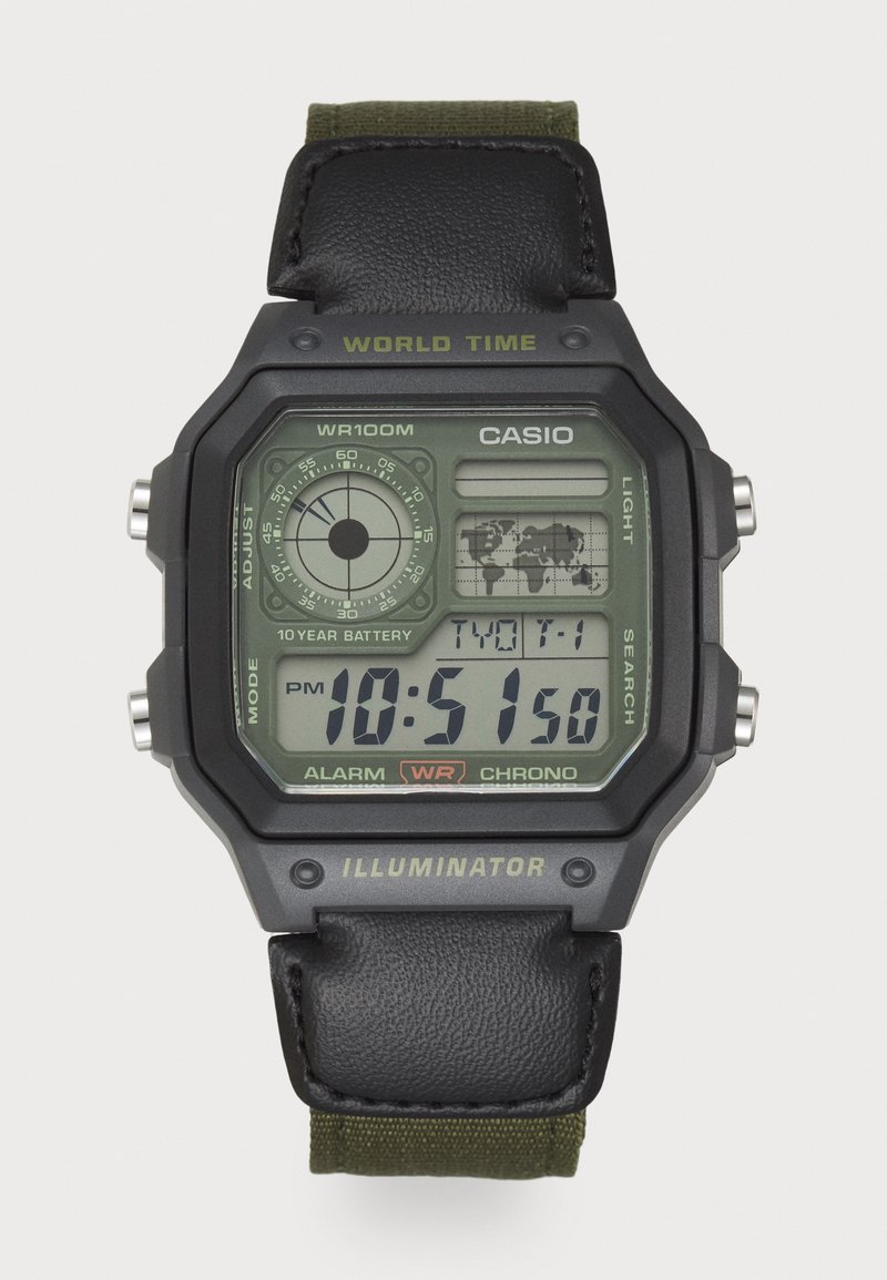 Casio Digital watch - grün/green - Zalando