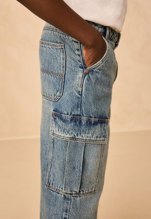 Next, REGULAR FIT - SUPERWIDE  - Pantaloni cargo - denim tint