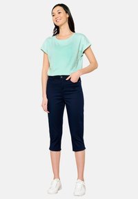 LolaLiza HIGH WAIST - Shorts vaqueros - navy basic