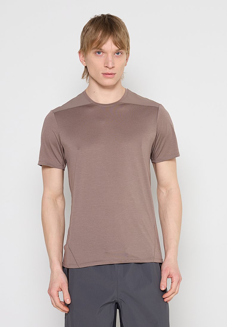 Salomon Sport T-shirt zilverkleurig