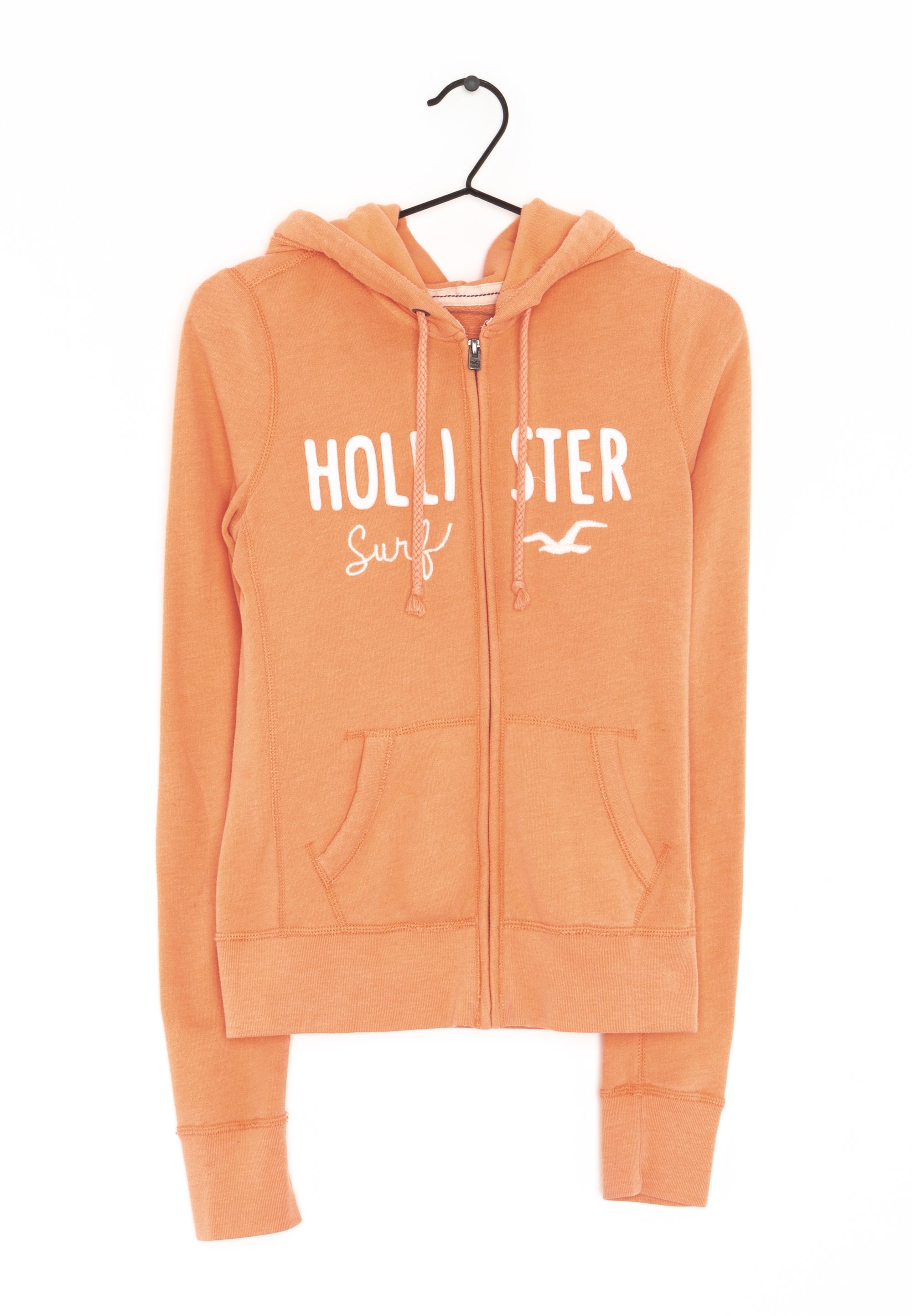 Hollister Co. Zip-up sweatshirt - orange - (Pre-owned) - Zalando.de