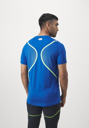 Under Armour HG GRAPHIC  - T-Shirt sport - tech blue/morph green