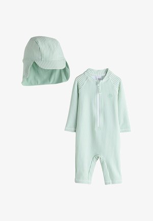 Next, REGULAR FIT - STRIPED SET - Traje de baño - mint green