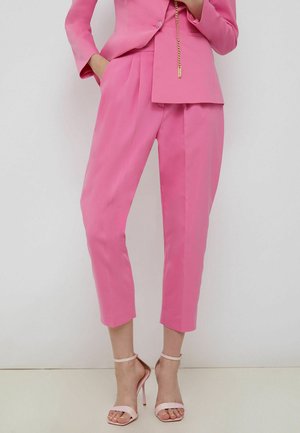 Stoffhose - neon pink