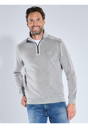 STRUKTURIERT - Sweatshirt - hellgrau