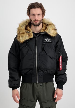 45P HOODED CUSTOM - Winter jacket - black/reflective