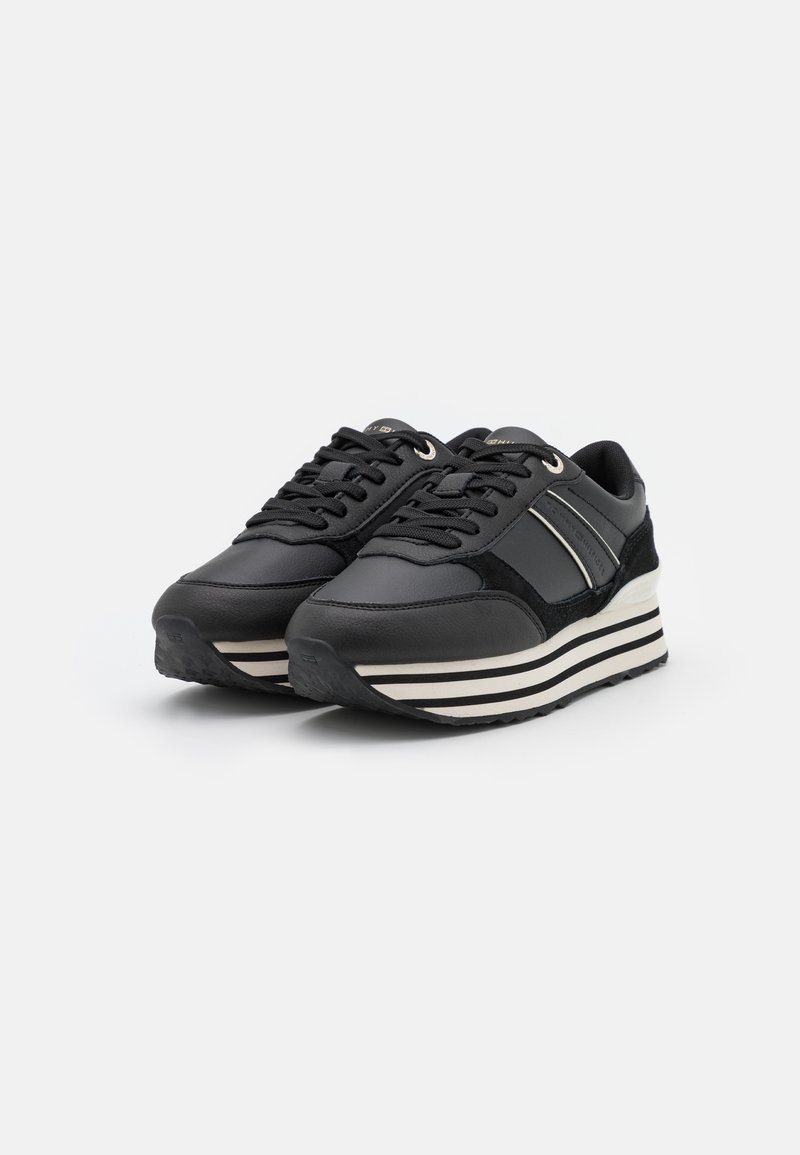 Tommy hilfiger striped platform sneaker Clearance
