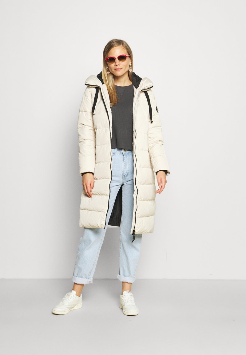 Damen Parkas | Mos Mosh NOVA COAT Daunenmantel wood ashe/weiß - XU09258 Damen Parkas | Mos Mosh NOVA COAT Daunenmantel wood ashe/weiß - XU09258