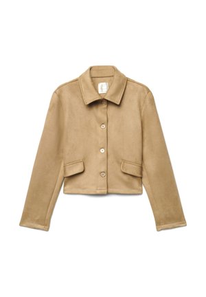 Calliope, GIACCA TINTA UNITA - Veste en similicuir - beige scuro